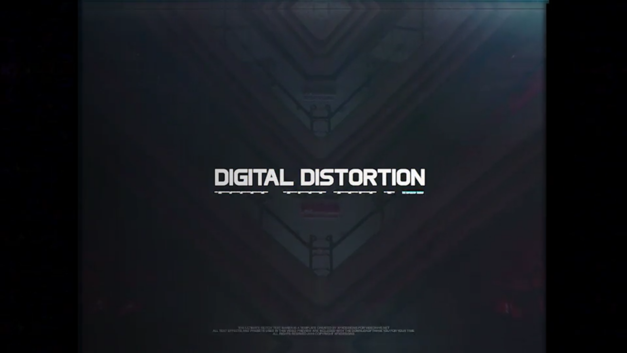 70 Glitch Title Animation Presets Pack | Glitch Text Maker