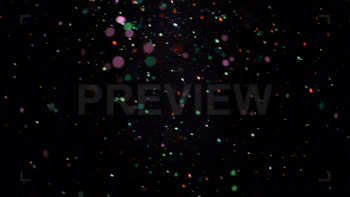 Colorful Particles Floating In The Air