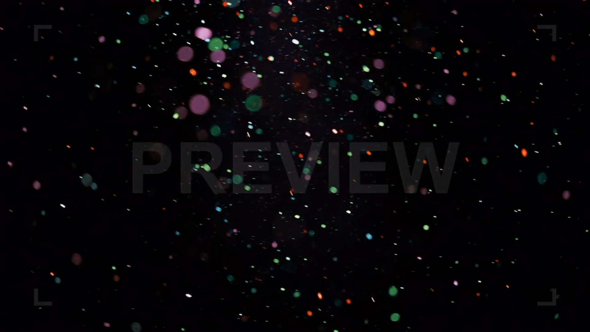 Colorful Particles Floating In The Air