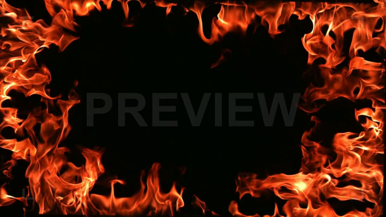 Border Of Flames In Slow Motion