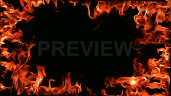 Border Of Flames In Slow Motion