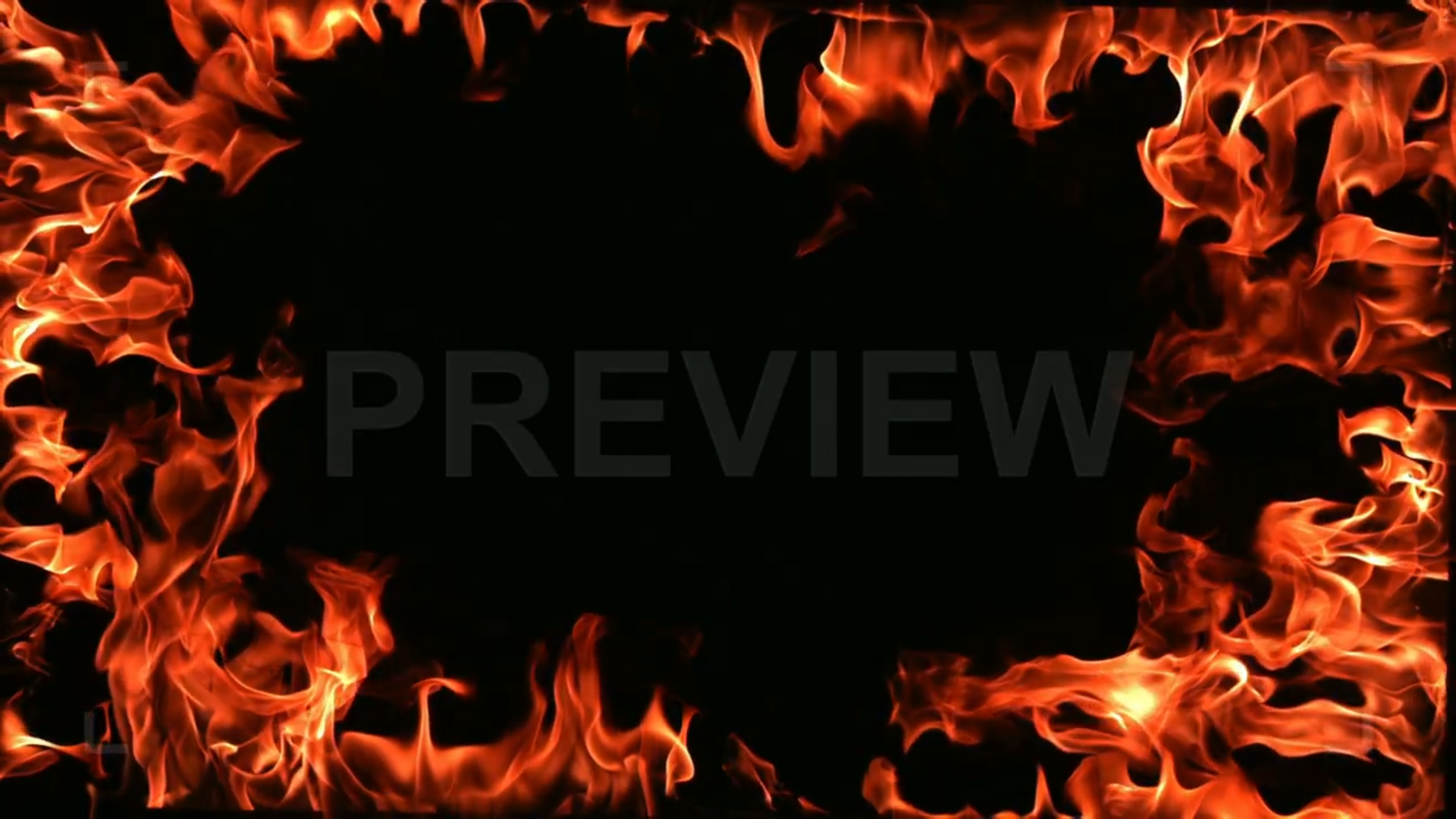 Border Of Flames In Slow Motion