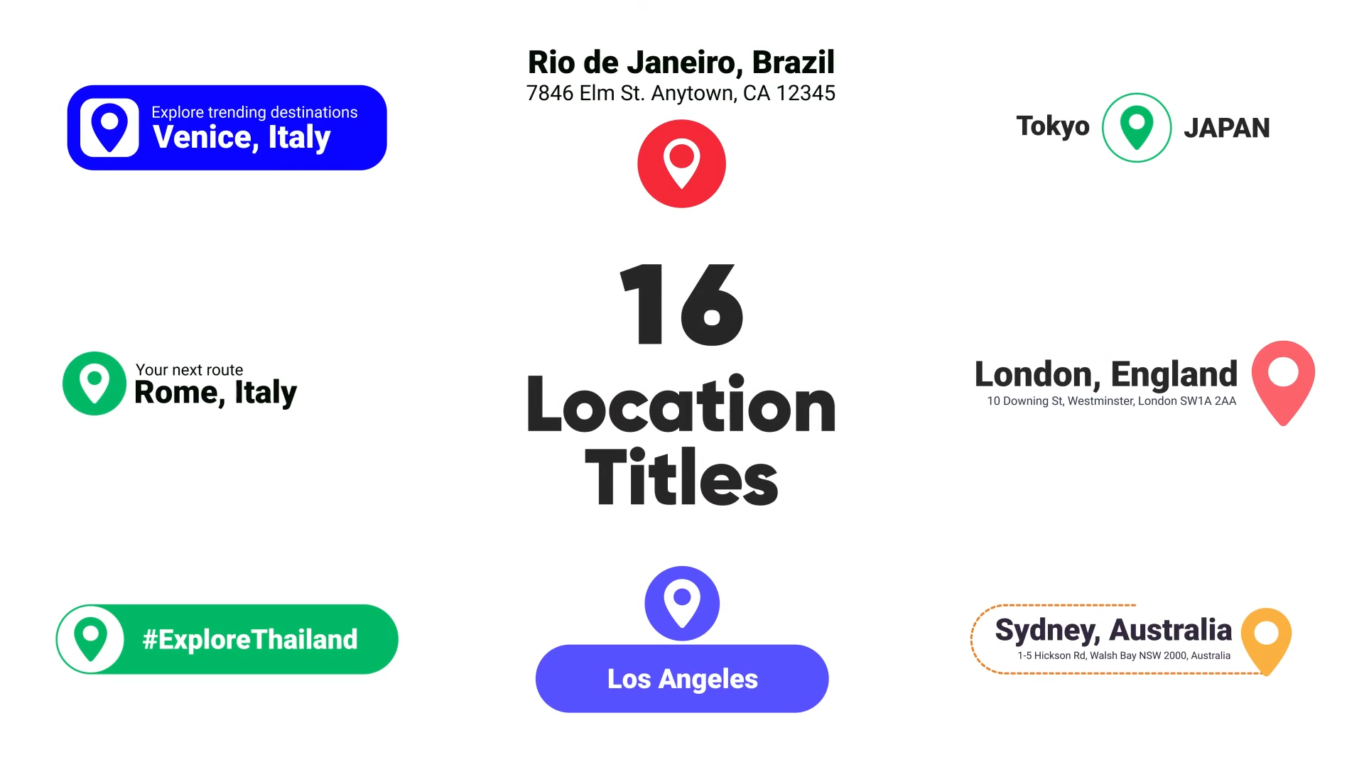 Location Titles For After Effects
