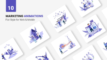 Digital Marketing Animations - Flat Concept