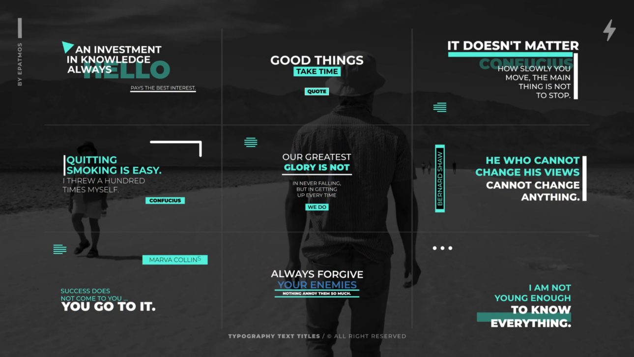 Typography Text Titles | AE