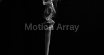 Stream Of White Smoke In Still Air