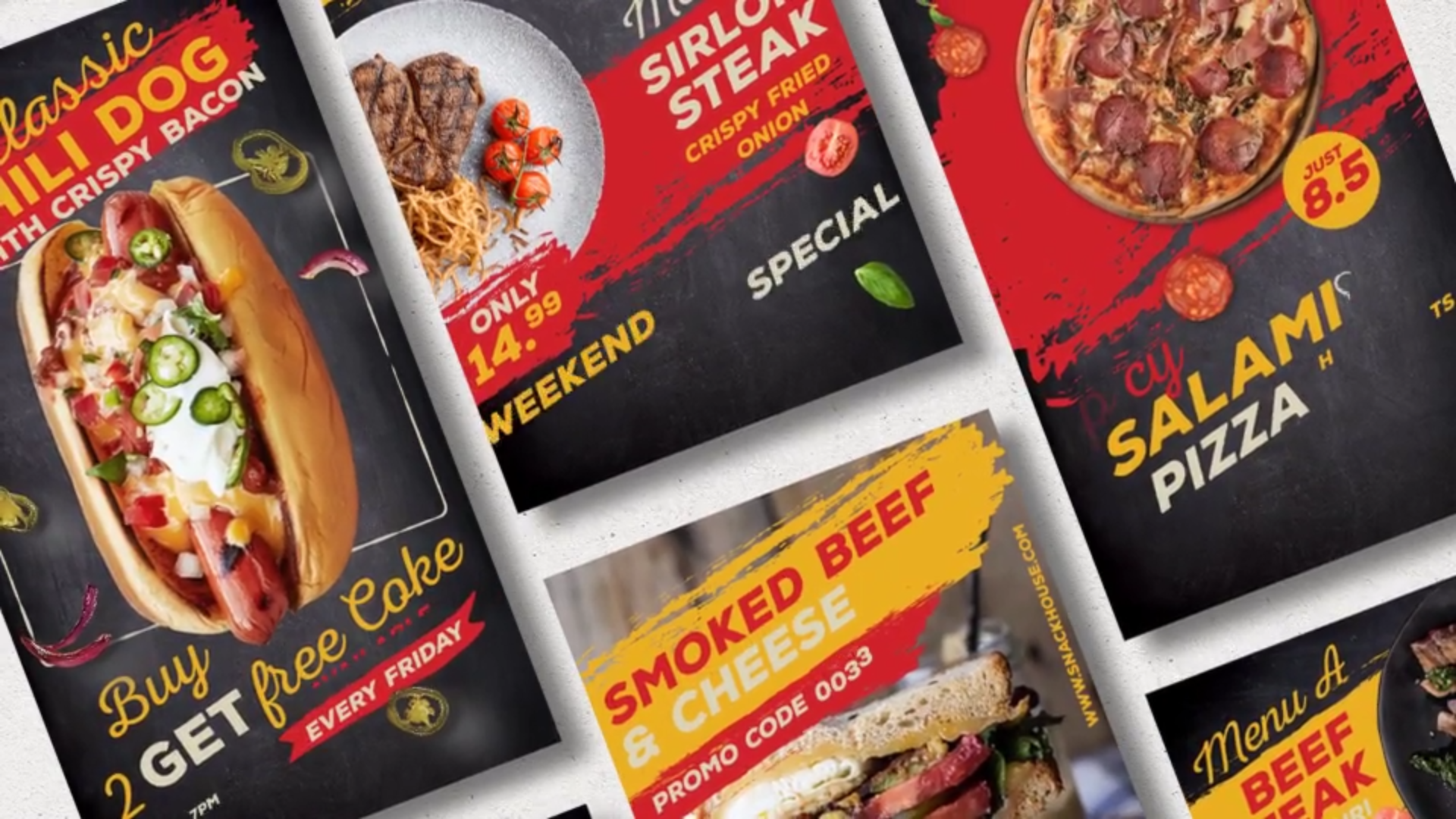 Rustic Food Menu Instagram Stories