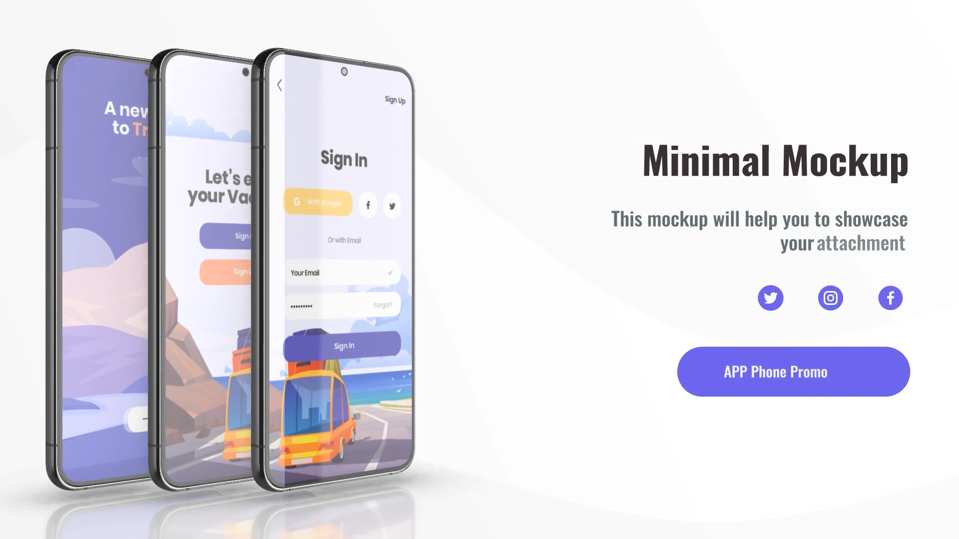 Mobile Phone Screen Mockup