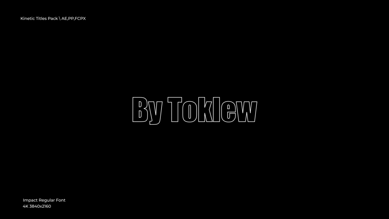 Kinetic Titles | After Effects