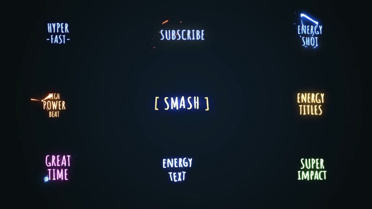 Energy Cartoon Titles [After Effects]
