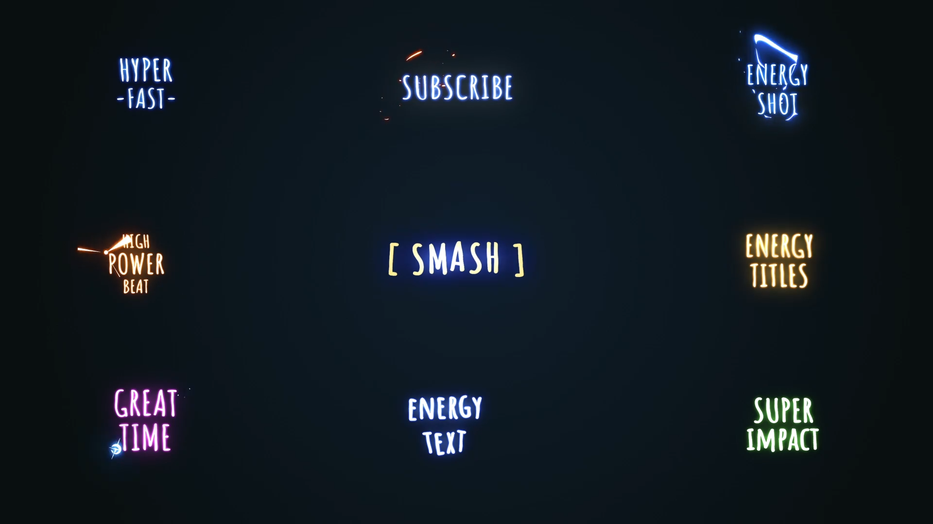 Energy Cartoon Titles [After Effects]