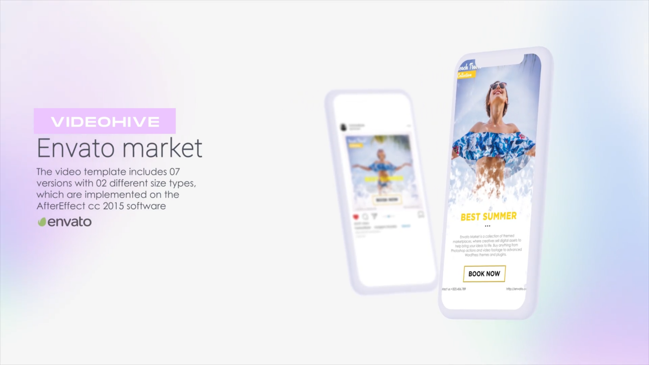 Travel Beach Social Promo Mogrt 178