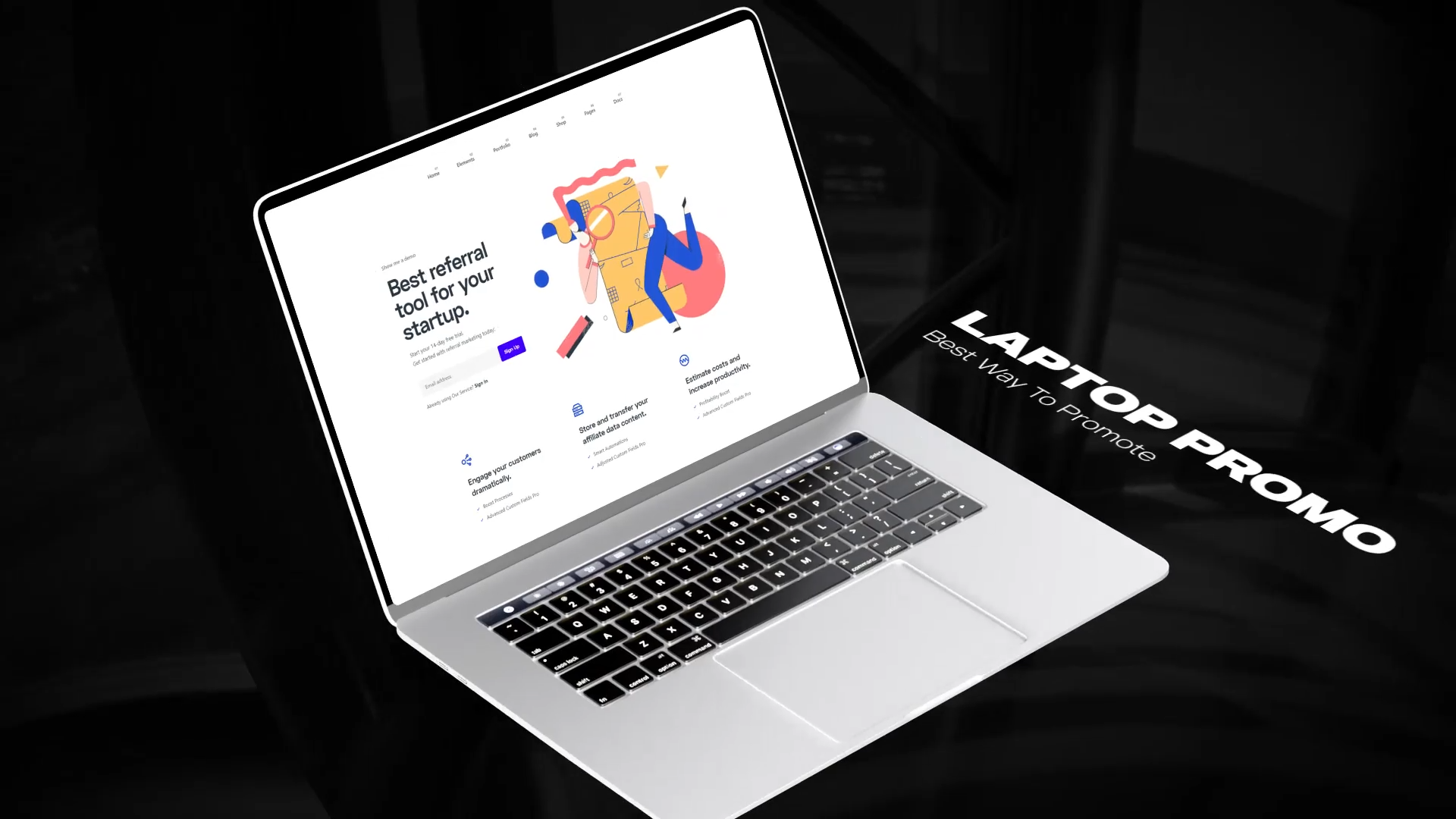 Fast Laptop Website Promo