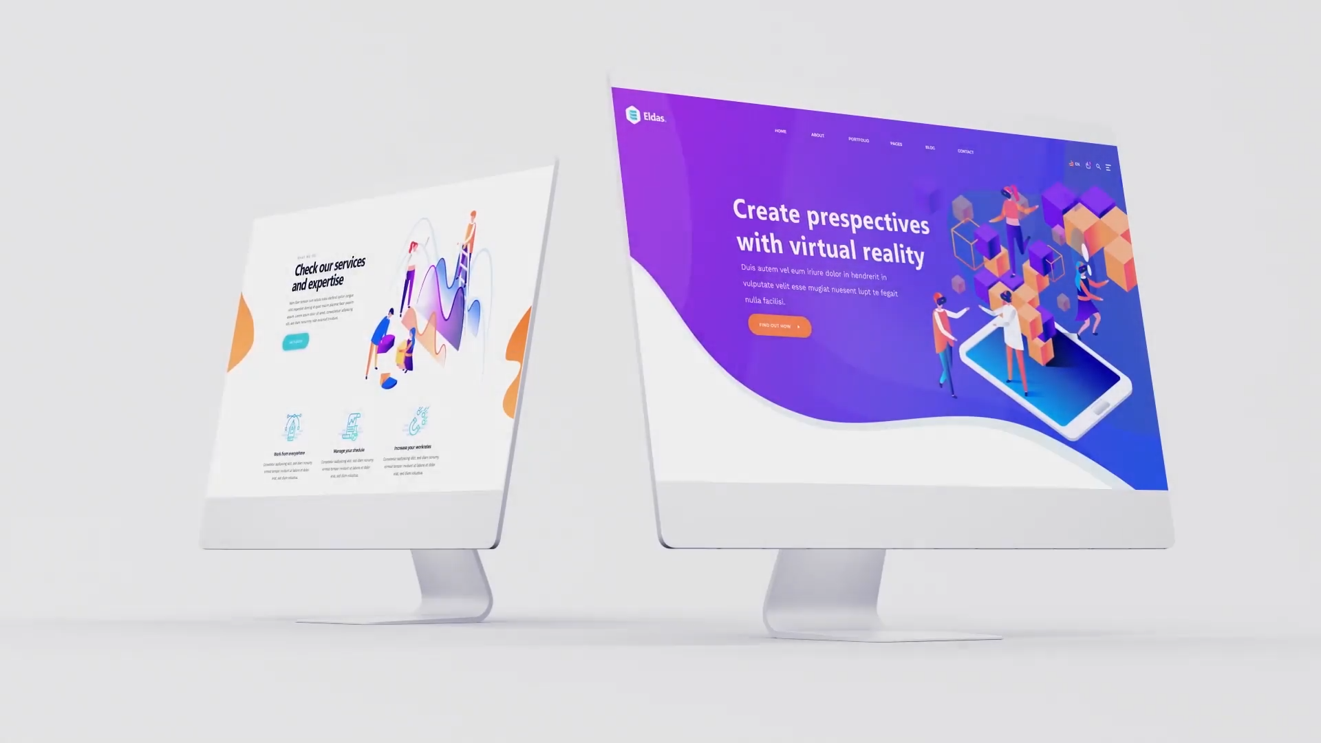 Desktop Website Presentation 2 in 1