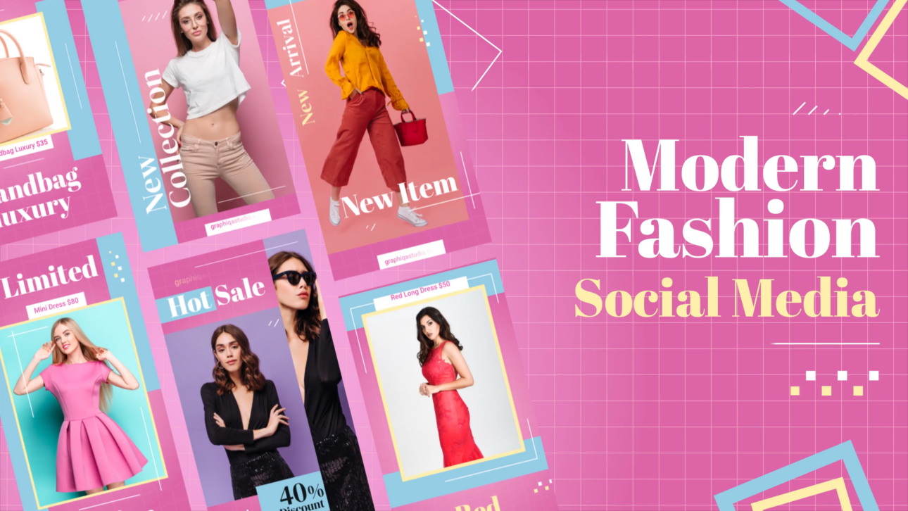 Modern Fashion Mega Sale Stories | Premiere Pro MOGRT