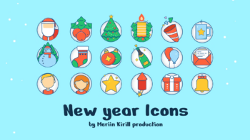 New Year Icons