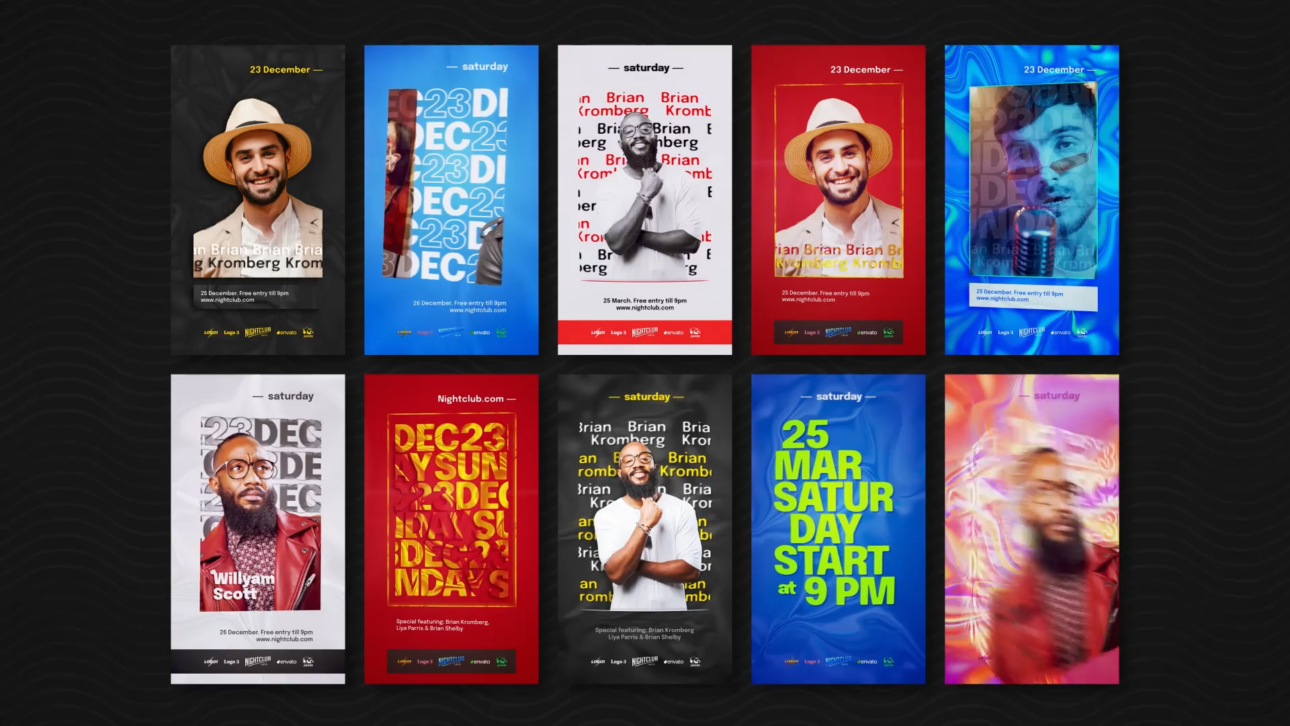 Instagram Event Flyers. Stories and Reels