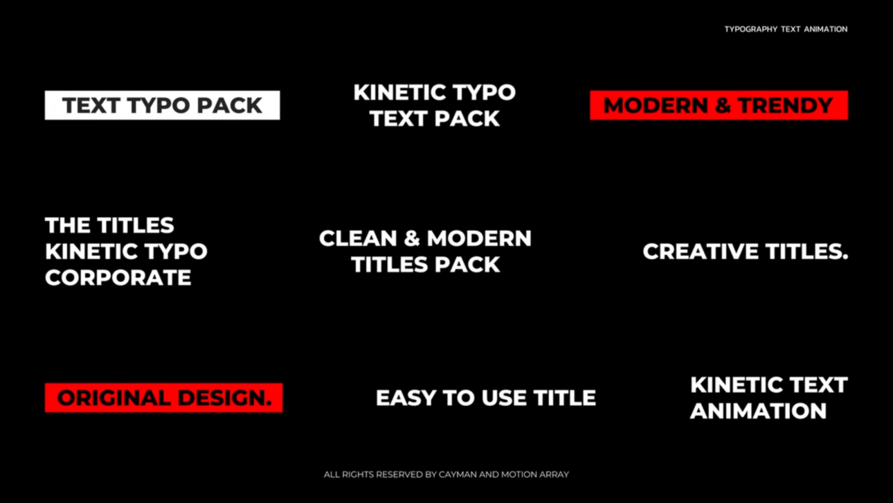 Typography Text Animation