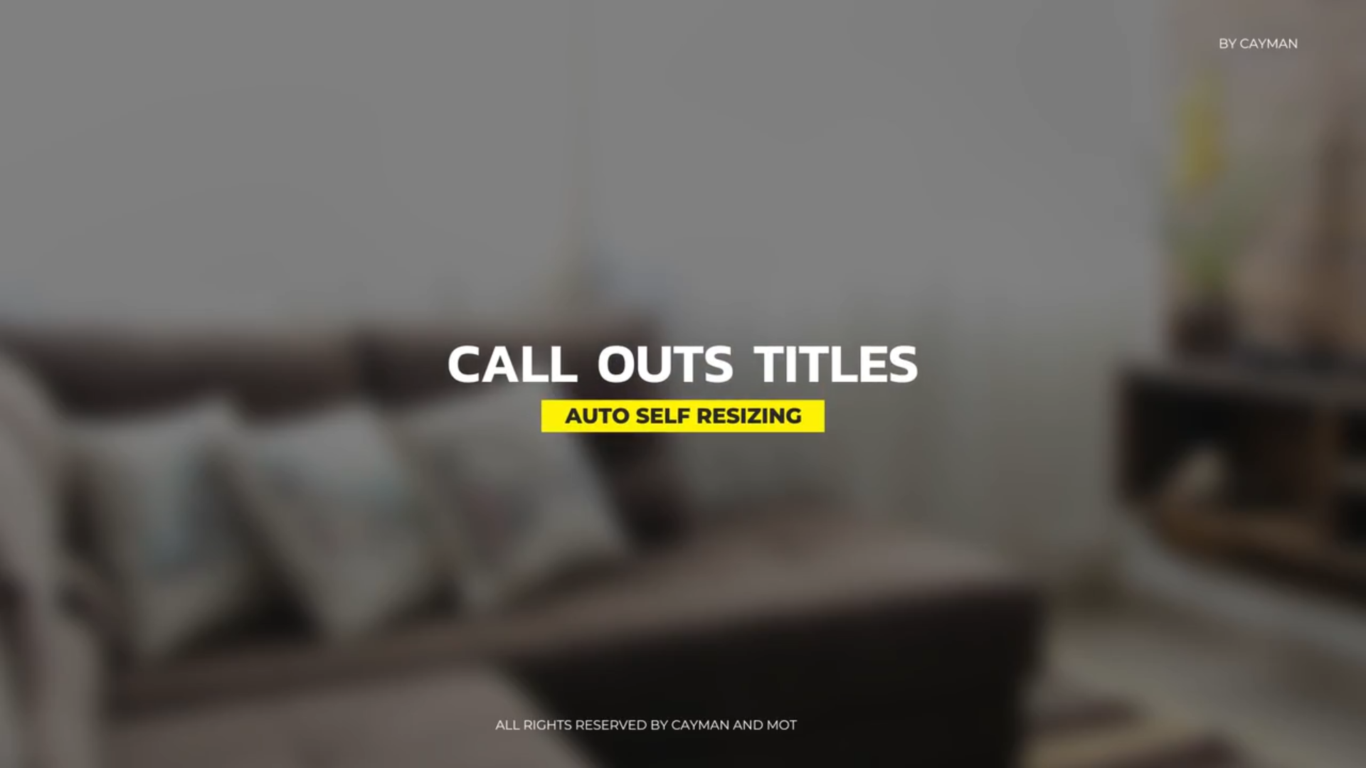 Call Outs Auto Self Resizing