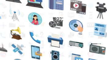 100 Communication & Multimedia Icons