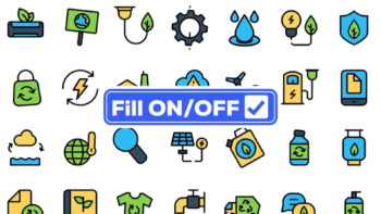 Dual Icons Pack - Ecology & Energy Icons