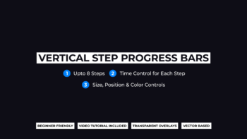 Vertical Step Progress Bars & Checklists