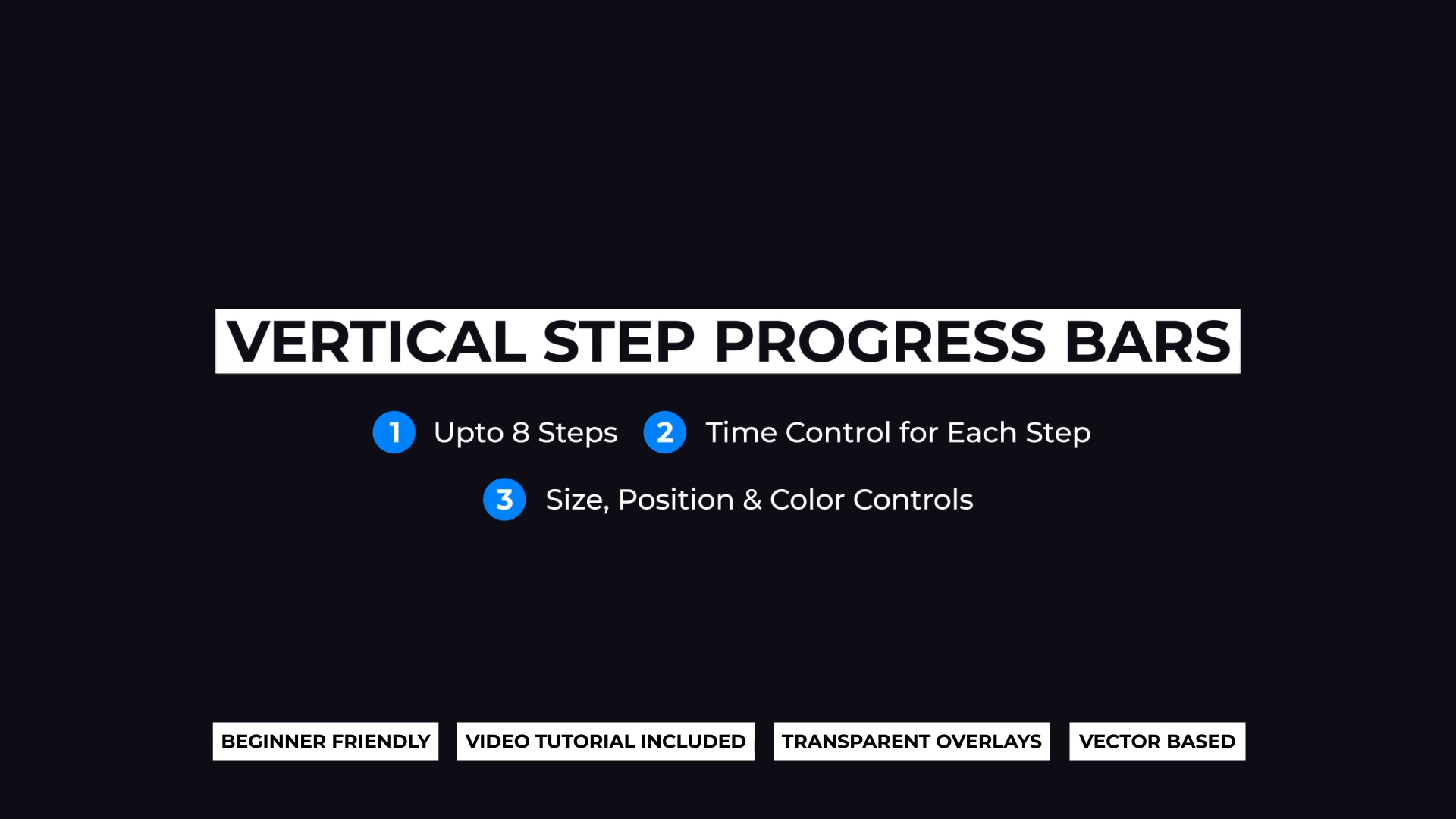 Vertical Step Progress Bars & Checklists