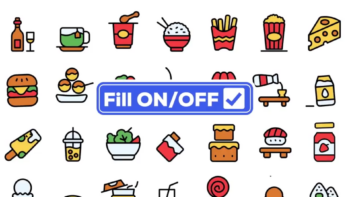 Dual Icons Pack - Food & Drink Icons