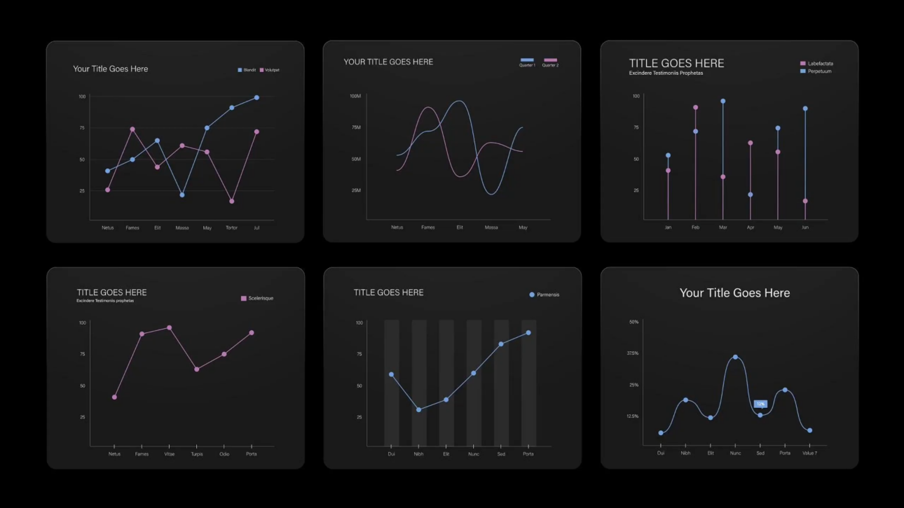 Line Chart Infographic Video Template