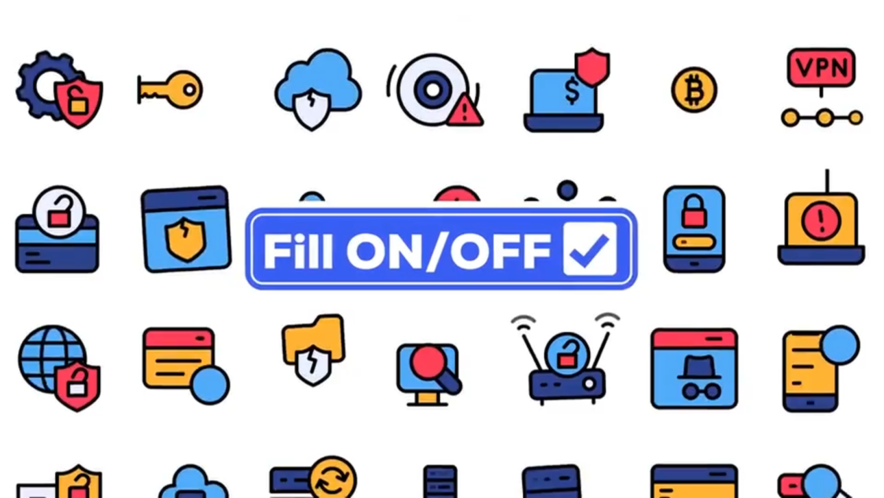 Dual Icons Pack - Cyber Security Icons