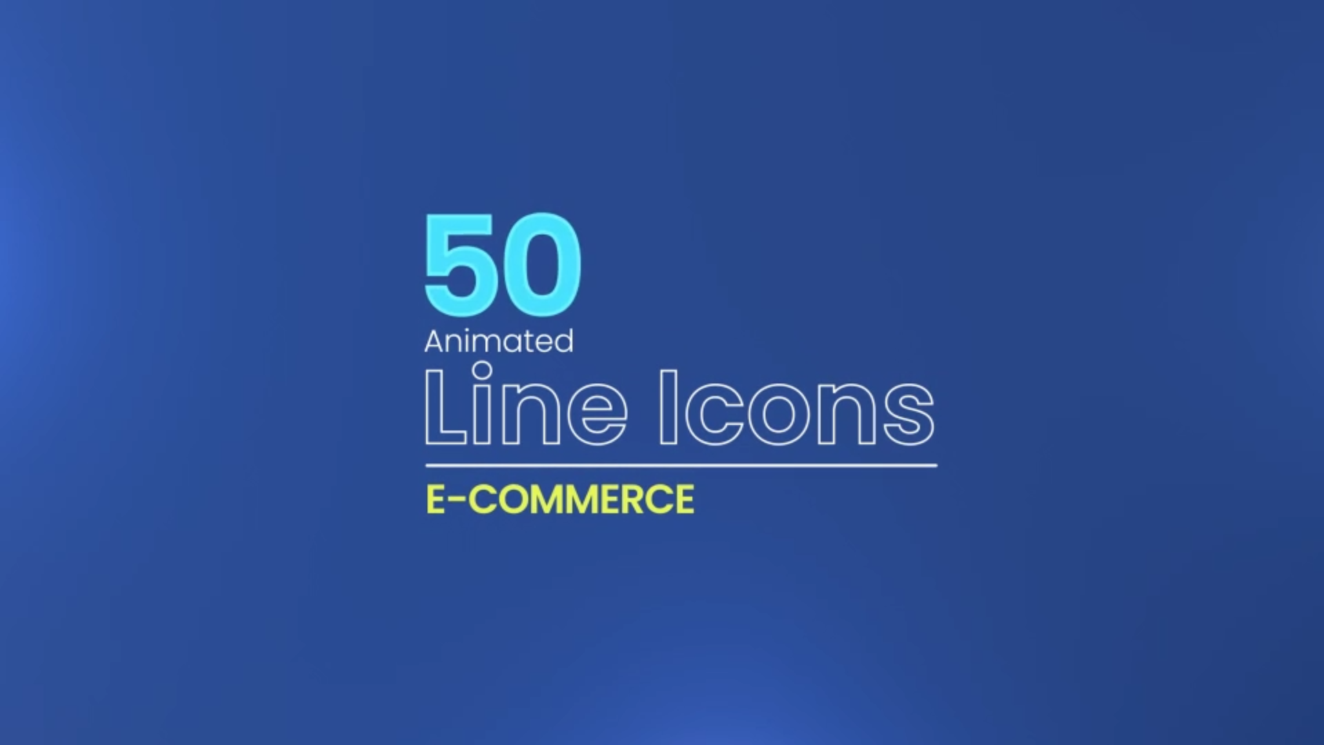 50 Animated E-Commerce Line Icons