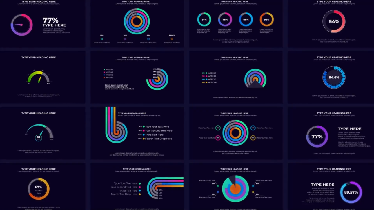 GRADIENT ROUND CHART