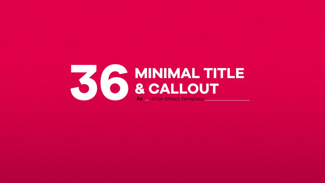 Minimal Titles & Callouts