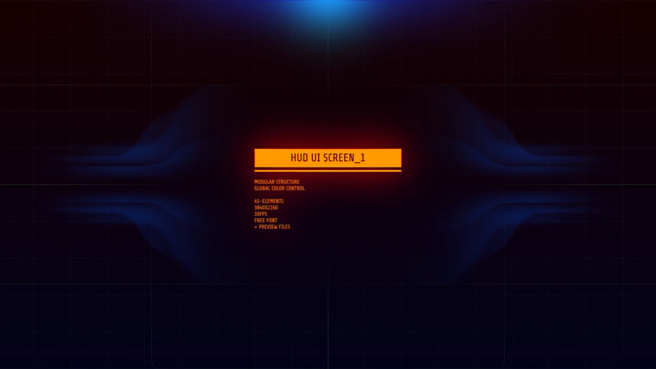 HUD UI SCREEN 1/ AI Display/ Brain/ Core/ Hitech/ Blockchain/ Processor/ Data Analysis/ Infographics