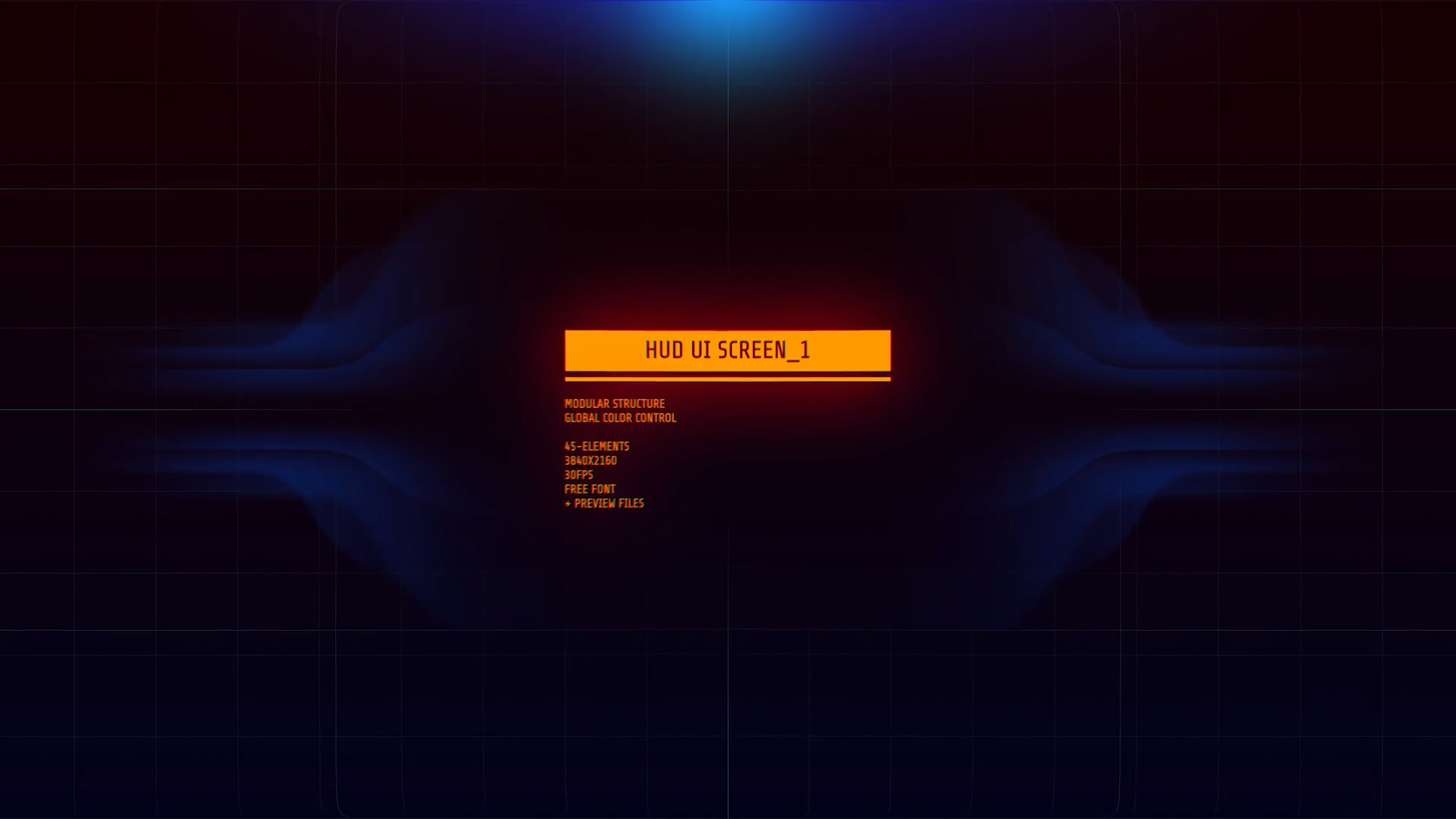 HUD UI SCREEN 1/ AI Display/ Brain/ Core/ Hitech/ Blockchain/ Processor/ Data Analysis/ Infographics