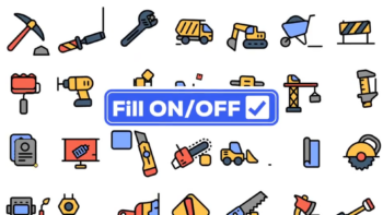 Dual Icons Pack - Construction Icons