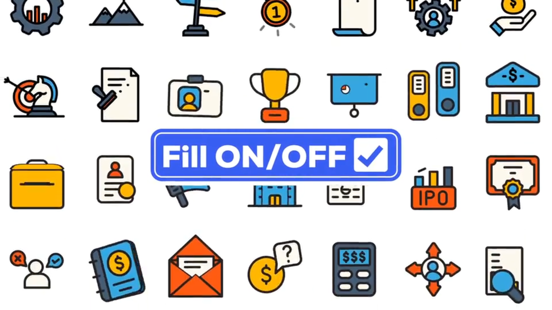 Dual Icons Pack - Business & Startup