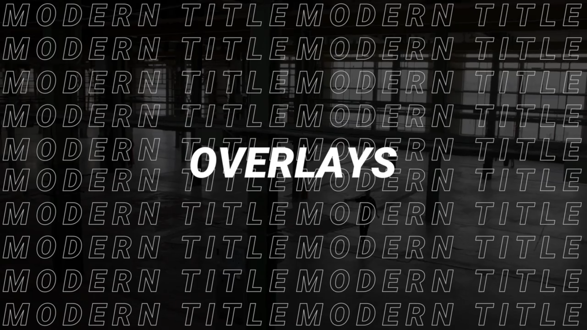 Modern Title Overlays