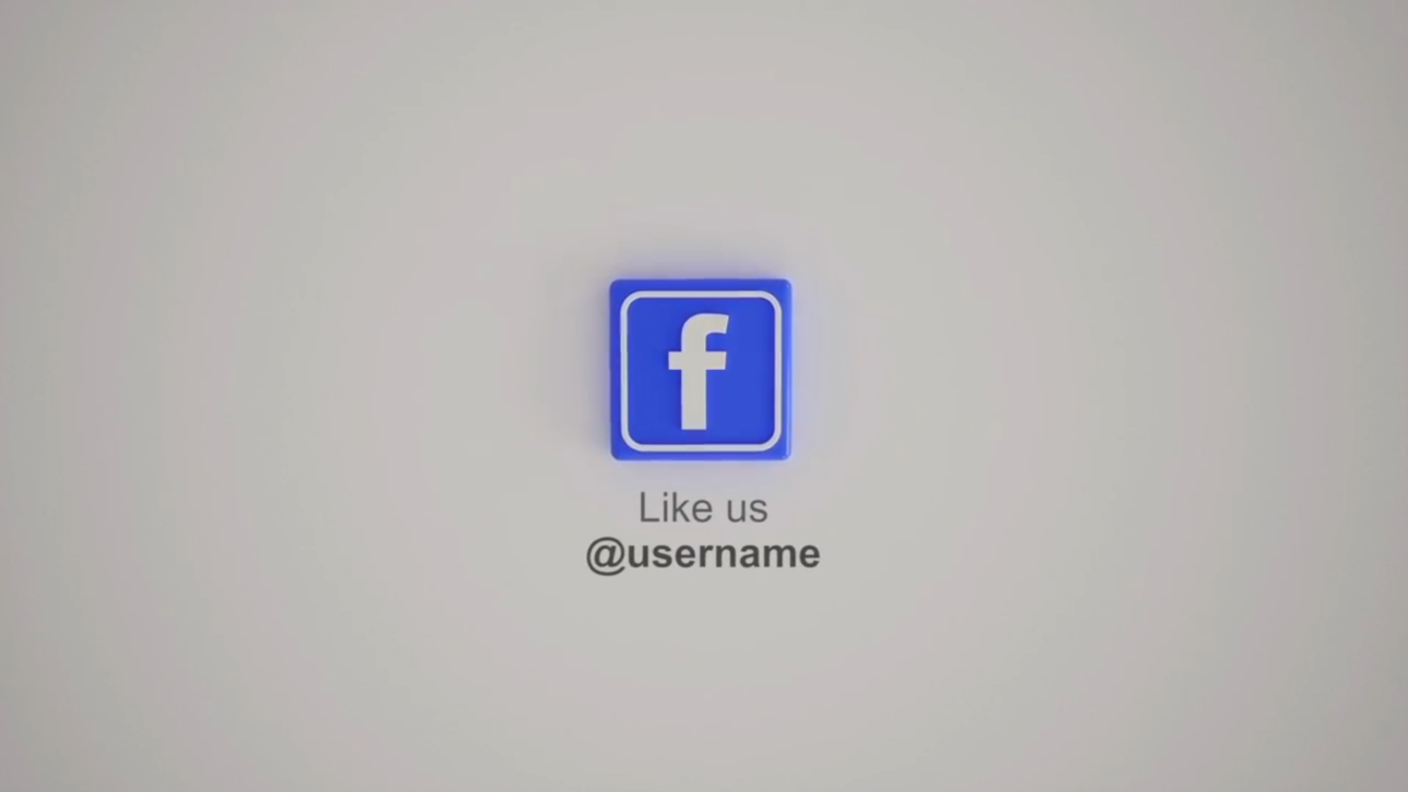 Social Media 3D Promo & Lowerthirds