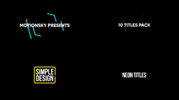 10 Neon Titles Pack | Premiere Pro
