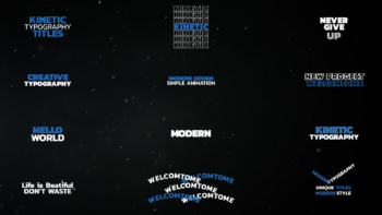 Kinetic Typography Titles | MOGRT