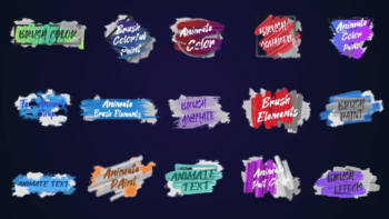 Brush Titles Pack MOGRT