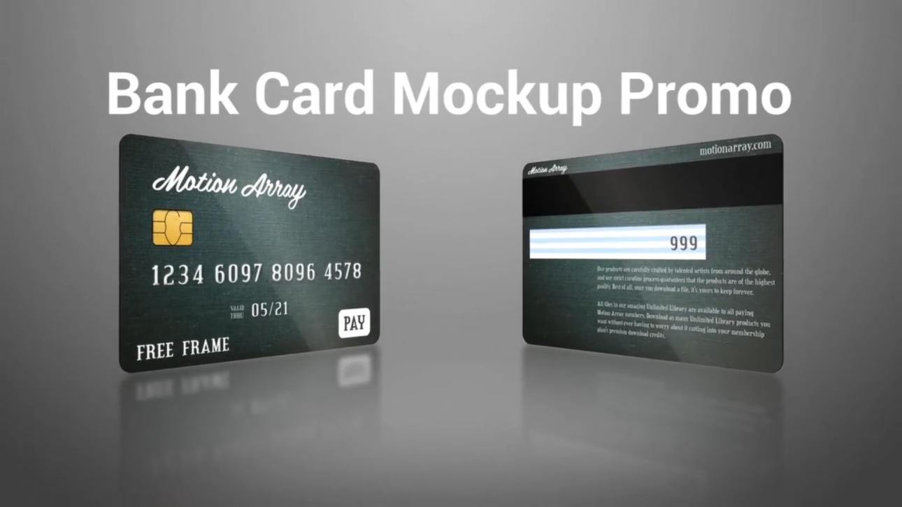 Bank Card Mockup Promo