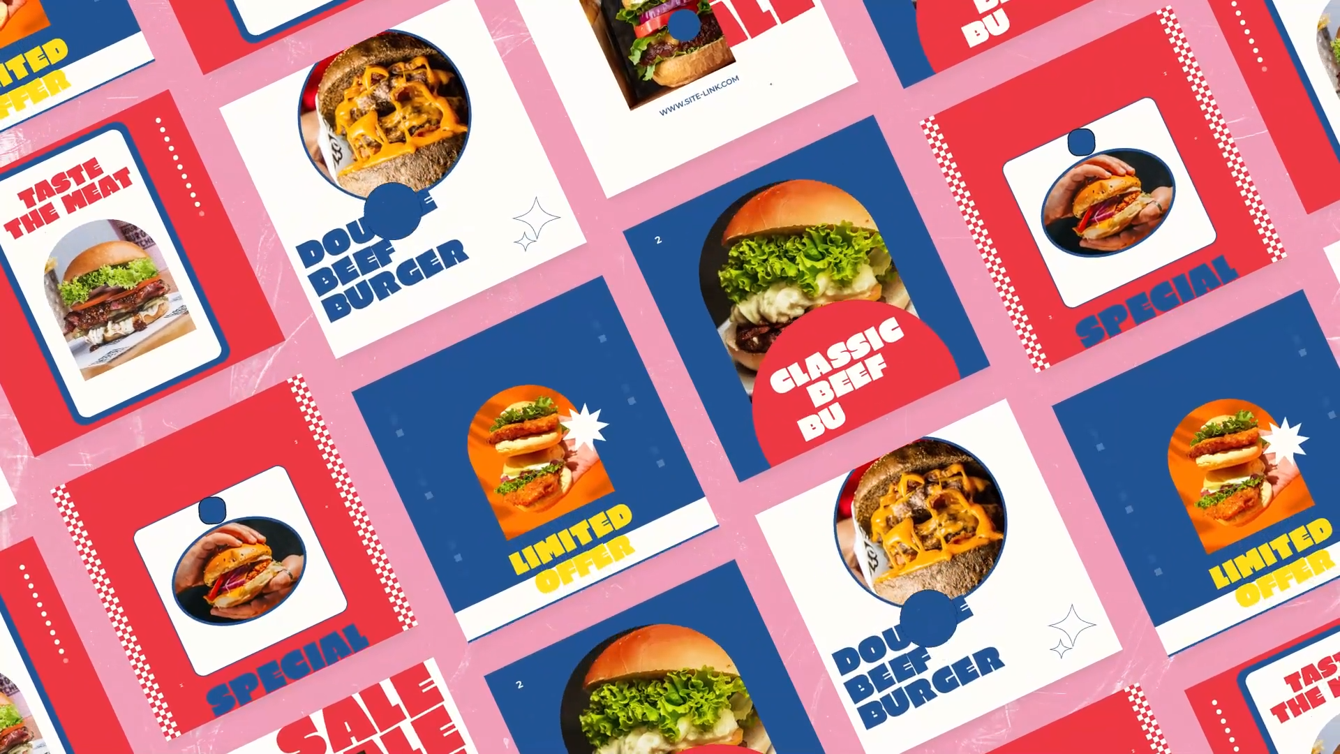 Spake Burger Shop Social Media Posts | Mogrt