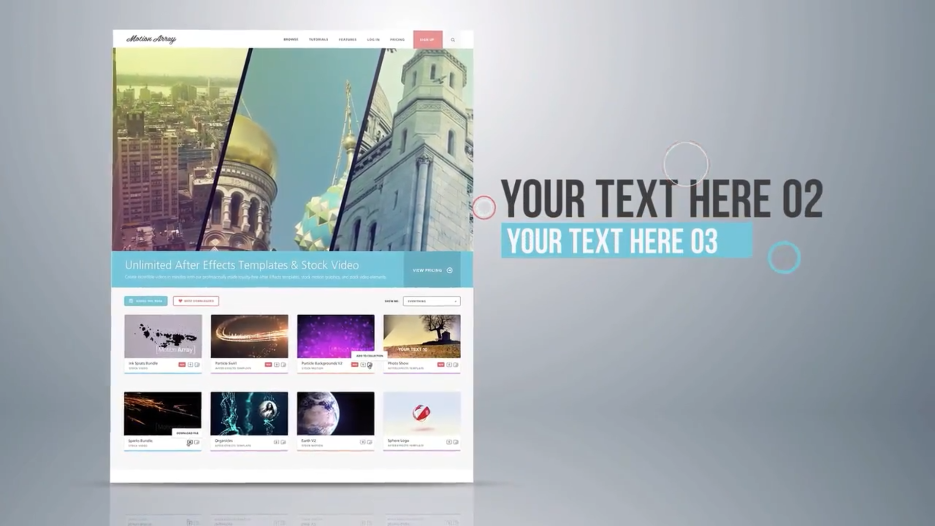 Elegant Website Display