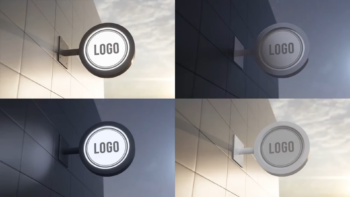 Signboard Logo Mockup