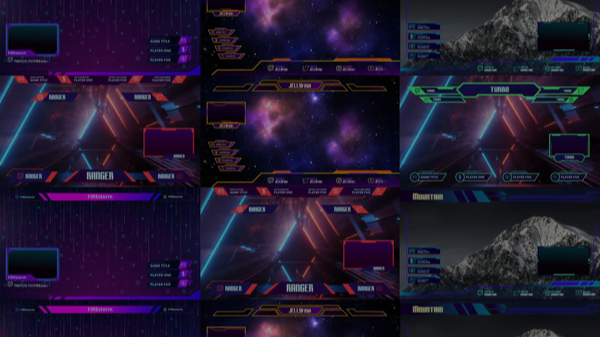 Twitch Overlay Stream Vol.2 | Premiere Pro MOGRT