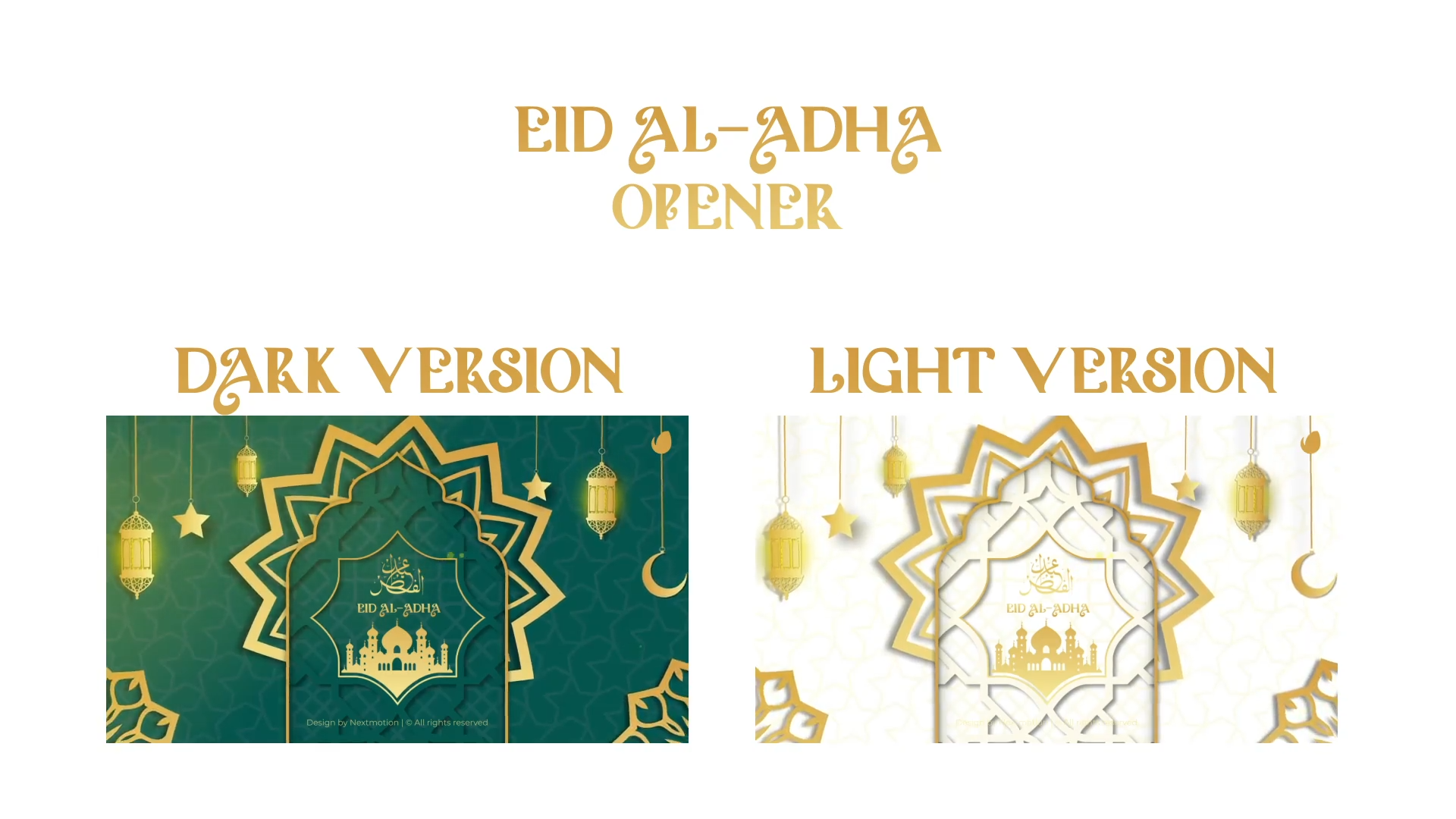 Eid Al-Adha Opener 2 in 1 | MOGRT