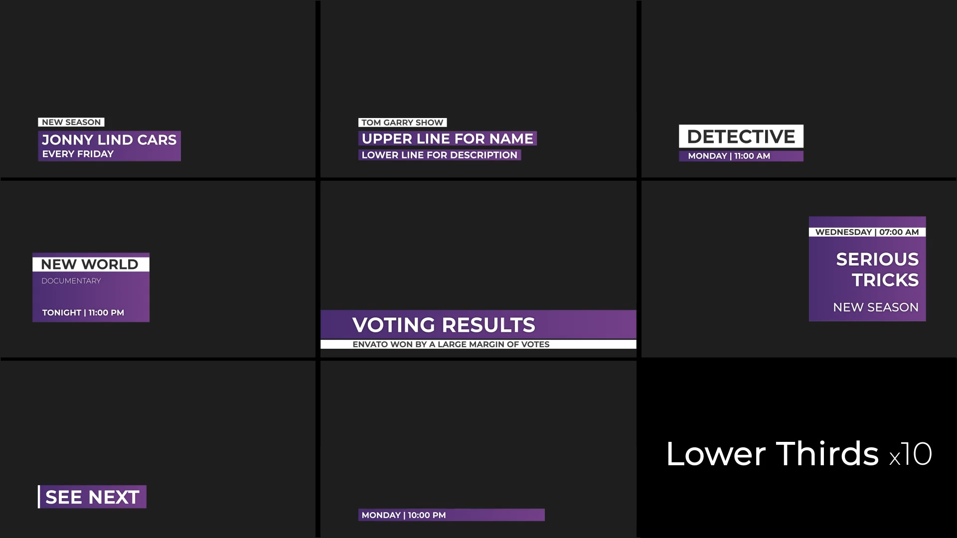 Broadcast Motion Pack | Essential Graphics | MOGRT