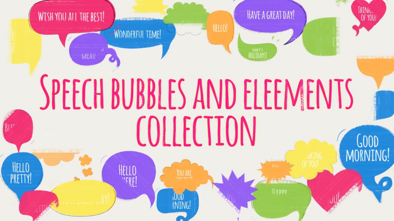 Speech Bubbles And Elements Collection